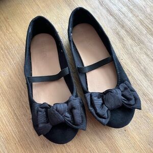 Black Ballet Flat Mary Jane with Bow size 1